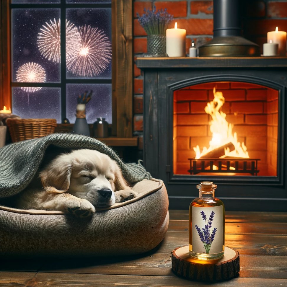 Glücklicher Hund zu Silvester in Langebrück Glücklicher Hund zu Silvester in Langebrück